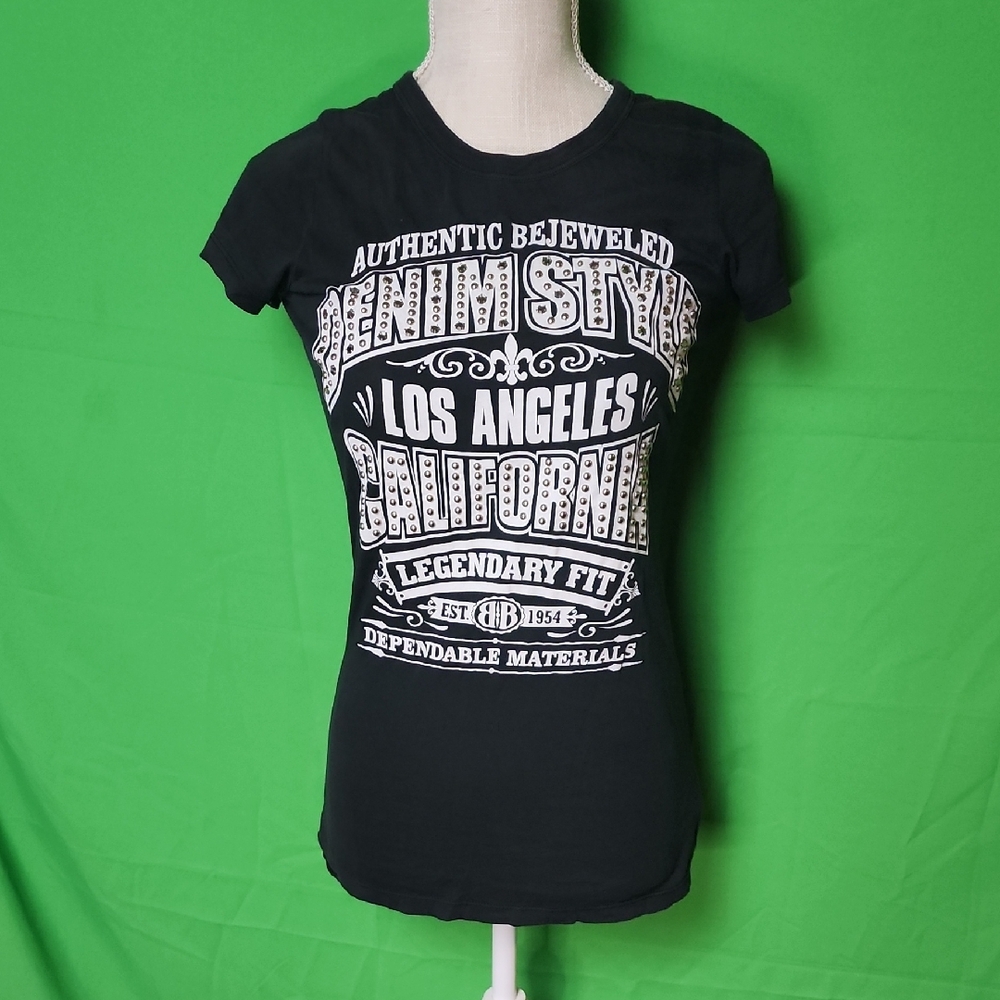 Black True Religion Tee Medium *see Description 4 Imperfection
